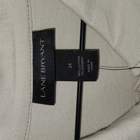 Lane Bryant Cream Colored Jean Jacket NWT - Picture 3 of 6